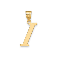 14k Yellow Gold Capital Font Letter Initial Pendant, 17x14mm