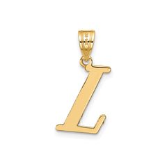 14k Yellow Gold Capital Font Letter Initial Pendant, 17x14mm
