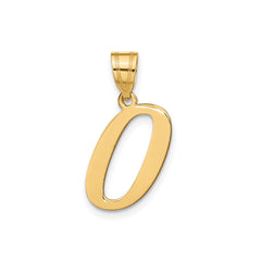 14k Yellow Gold Capital Font Letter Initial Pendant, 17x14mm