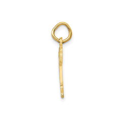 14k Yellow Gold Dog Puppy Charm Pendant, 21x10mm - JewelryAffairs