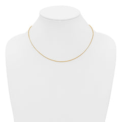 14K Yellow Gold Filled .80mm Adjustable Box 22" Chain Necklace - JewelryAffairs