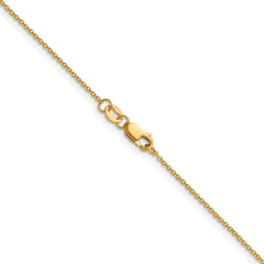 14k Yellow Gold Filled Cable Link Chain Necklace, 1.15mm