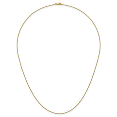 14k Yellow Gold Filled Cable Link Chain Necklace, 1.15mm - JewelryAffairs