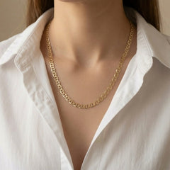 10k Yellow Gold Mariner Link Chain Necklace, 4.5mm