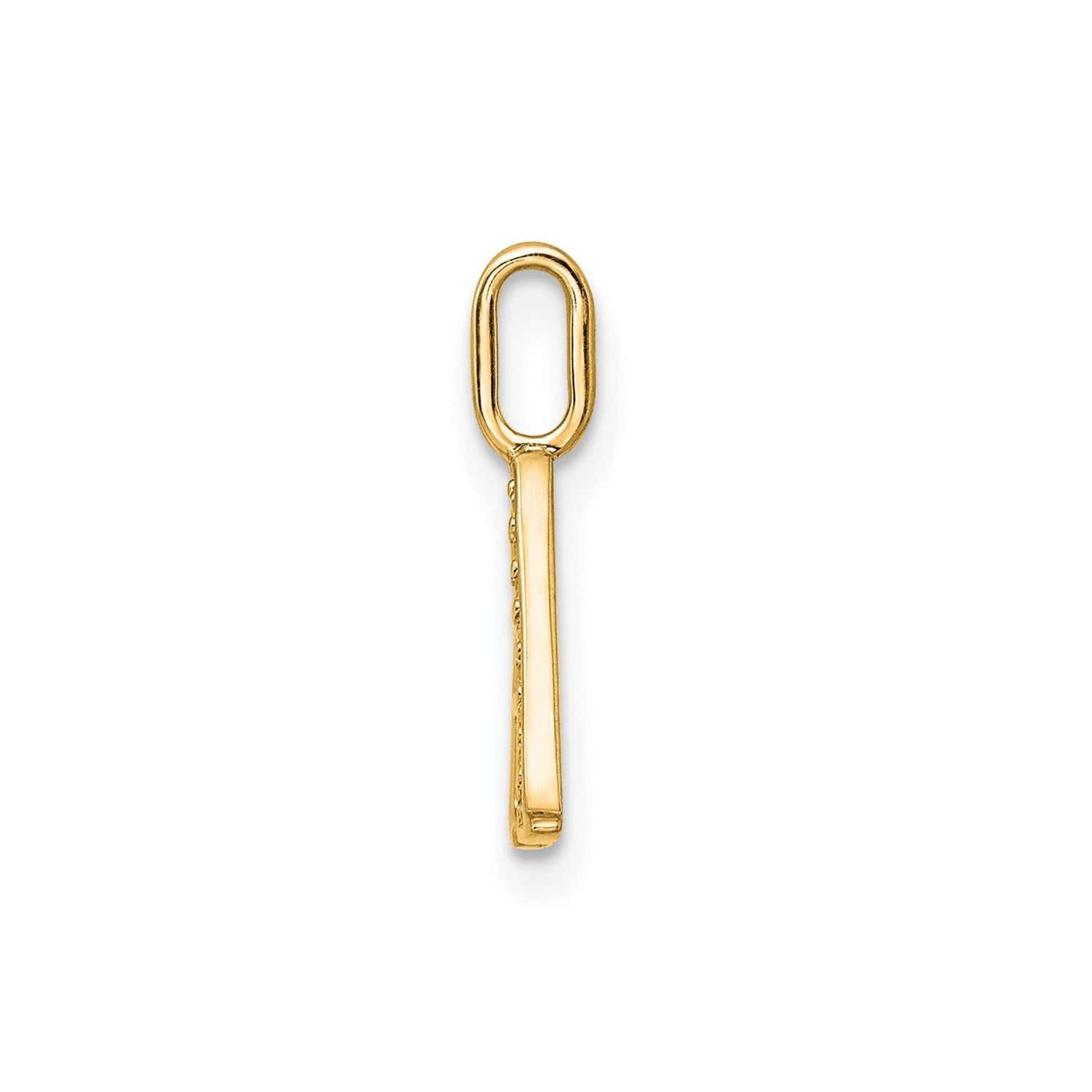 14K Yellow Gold Initial Monogram Letter Diamond Pendant - JewelryAffairs