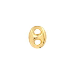 14K Yellow Gold Mariner Link Button Stud Earrings. 7mm - JewelryAffairs
