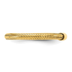14k Yellow Gold Mesh Stretch Adjustable Band Ring