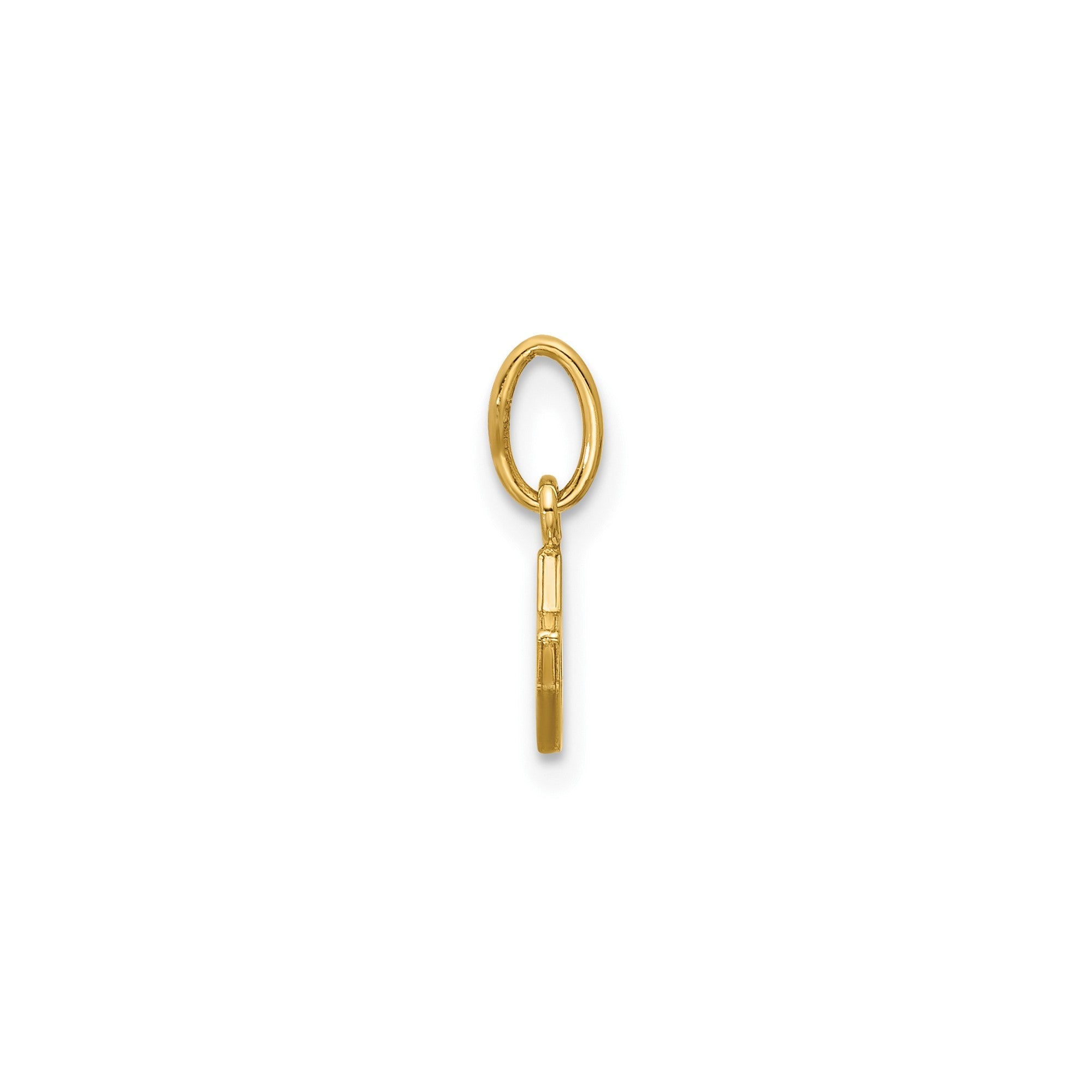14K Yellow Gold Mother of Pearl Star Pendant,13x7mm - JewelryAffairs