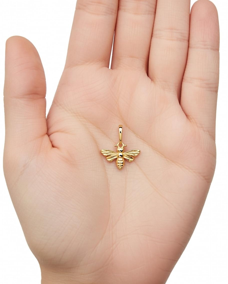 14k Yellow Gold Polished Bee Pendant, 12x10 mm