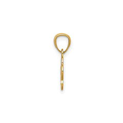 14K Yellow Gold Puppy Dog Paw Pendant, 12x12 - JewelryAffairs
