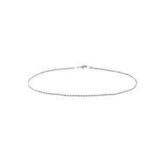 14K Yellow Gold Rope Chain Anklet, 1.8mm, 10 Inch, Lobster Lock