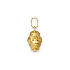 14k Yellow Gold Snail Charm Pendant, 13x15mm - JewelryAffairs