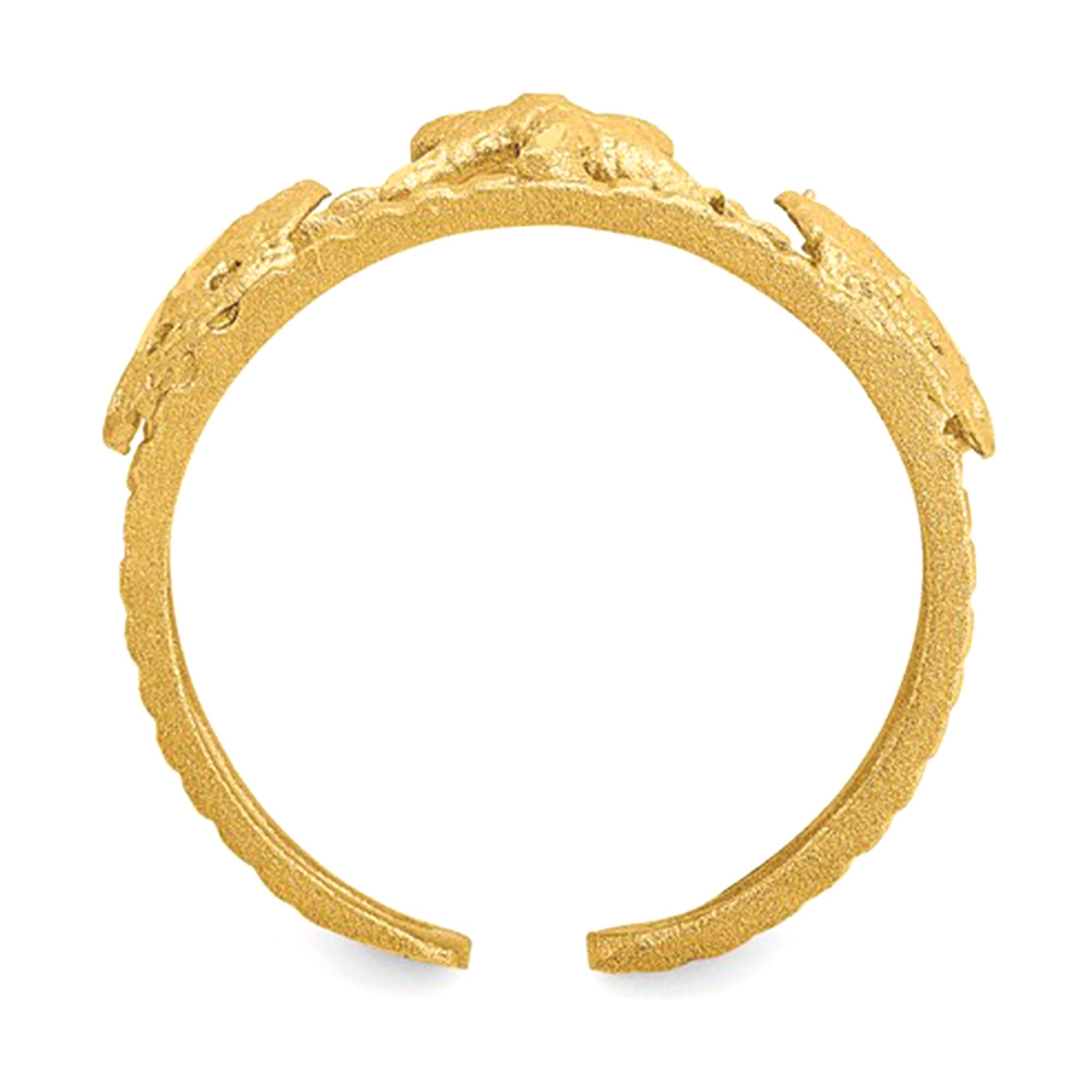 14k Yellow Gold Starfish Adjustable Toe Ring - JewelryAffairs