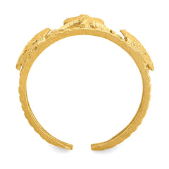 14k Yellow Gold Starfish Adjustable Toe Ring - JewelryAffairs