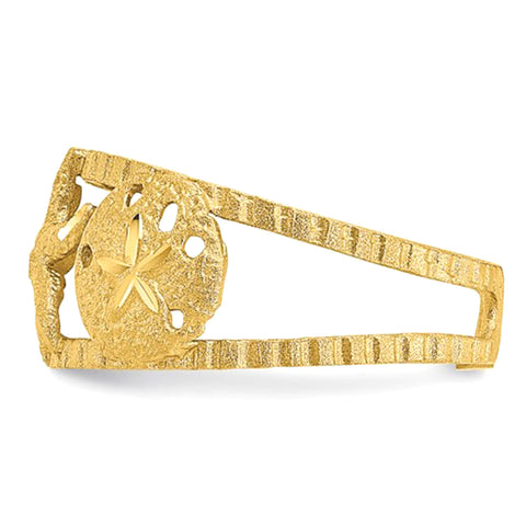 14k Yellow Gold Starfish Adjustable Toe Ring
