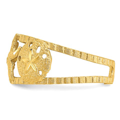 14k Yellow Gold Starfish Adjustable Toe Ring - JewelryAffairs