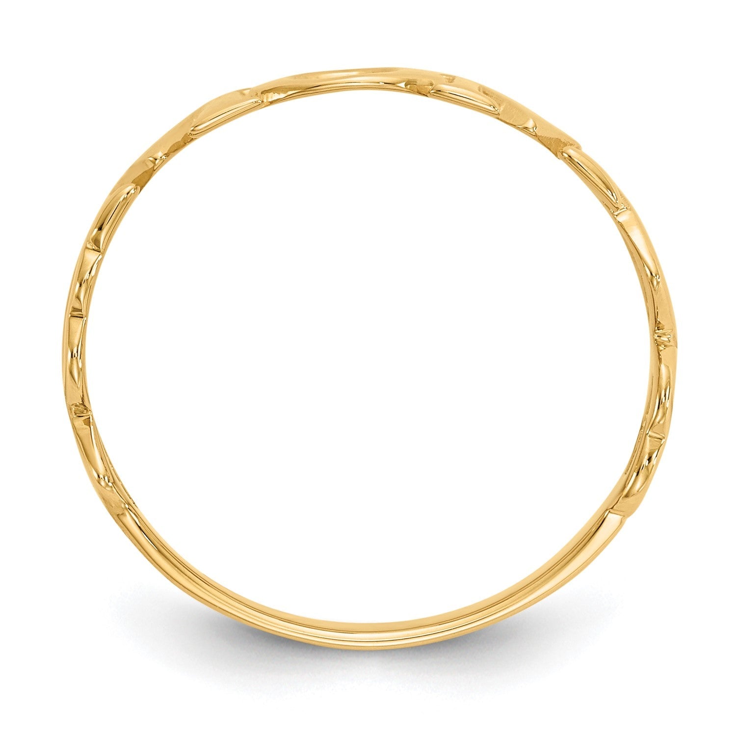 14k Yellow High Polished Mom heart Design Ring, Size 6.5 - JewelryAffairs