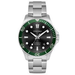 The Argo Automatic - Green/Silver fine designer jewelry for men and women