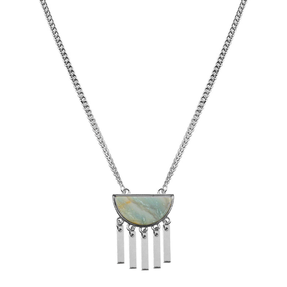 Bianca Collection - Silver Solar Necklace fine designer jewelry for men and women