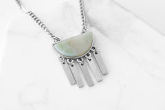 Bianca Collection - Silver Solar Necklace fine designer jewelry for men and women