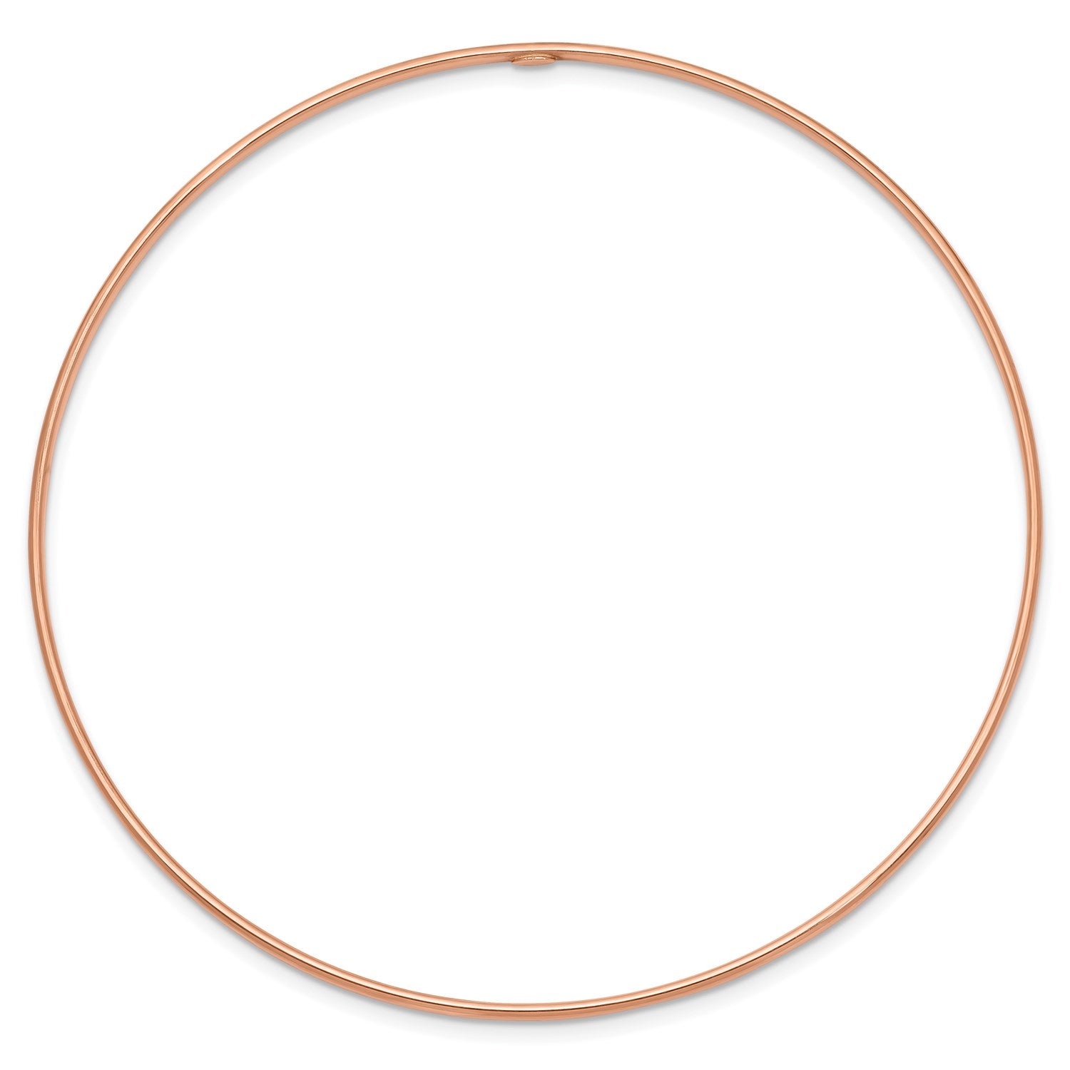 14k Gold 1.5mm High Polished Slip-on Bangle Bracelet, 8 Inches fine designer jewelry for men and women