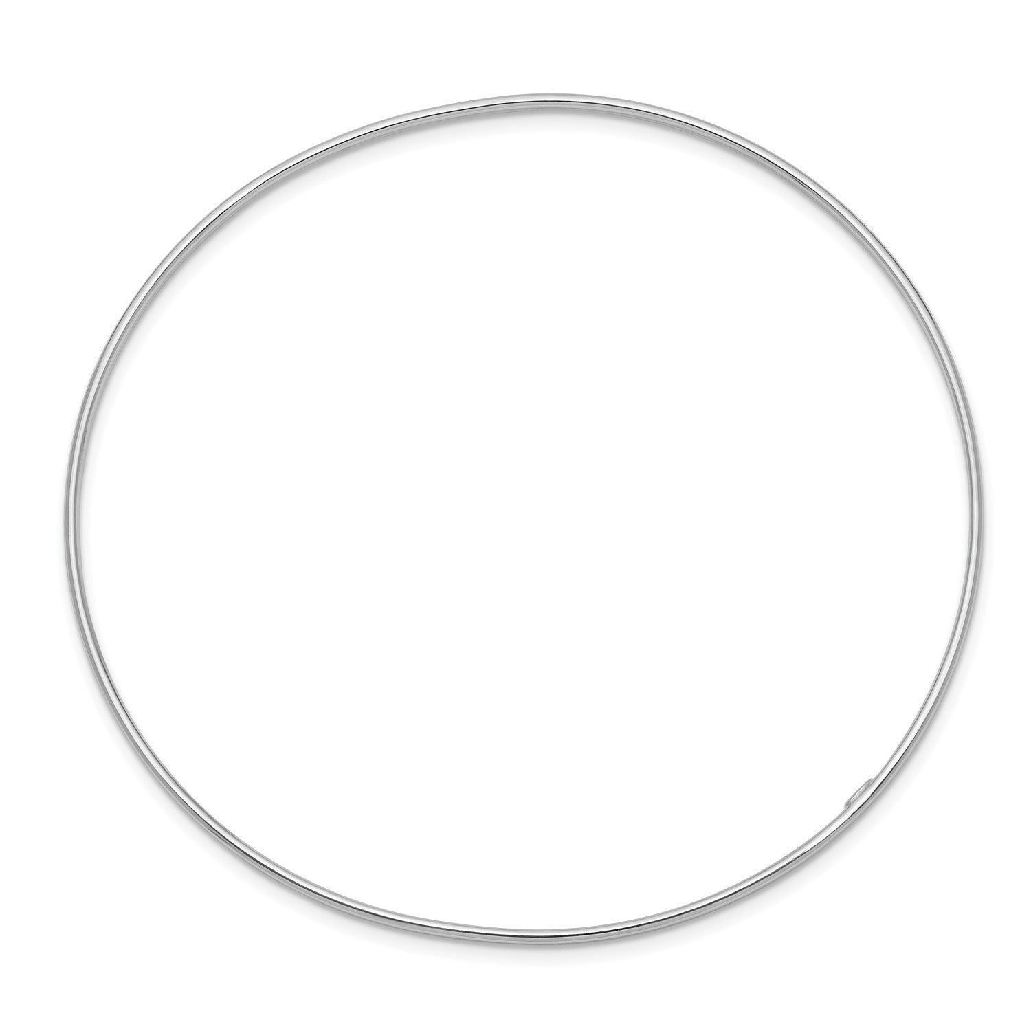 14k Gold 1.5mm High Polished Slip-on Bangle Bracelet, 8 Inches fine designer jewelry for men and women