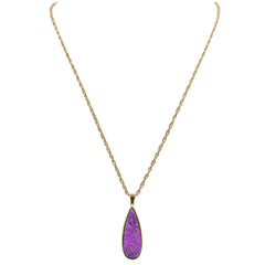 Druzy Collection - Royal Quartz Drop Necklace fine designer jewelry for men and women