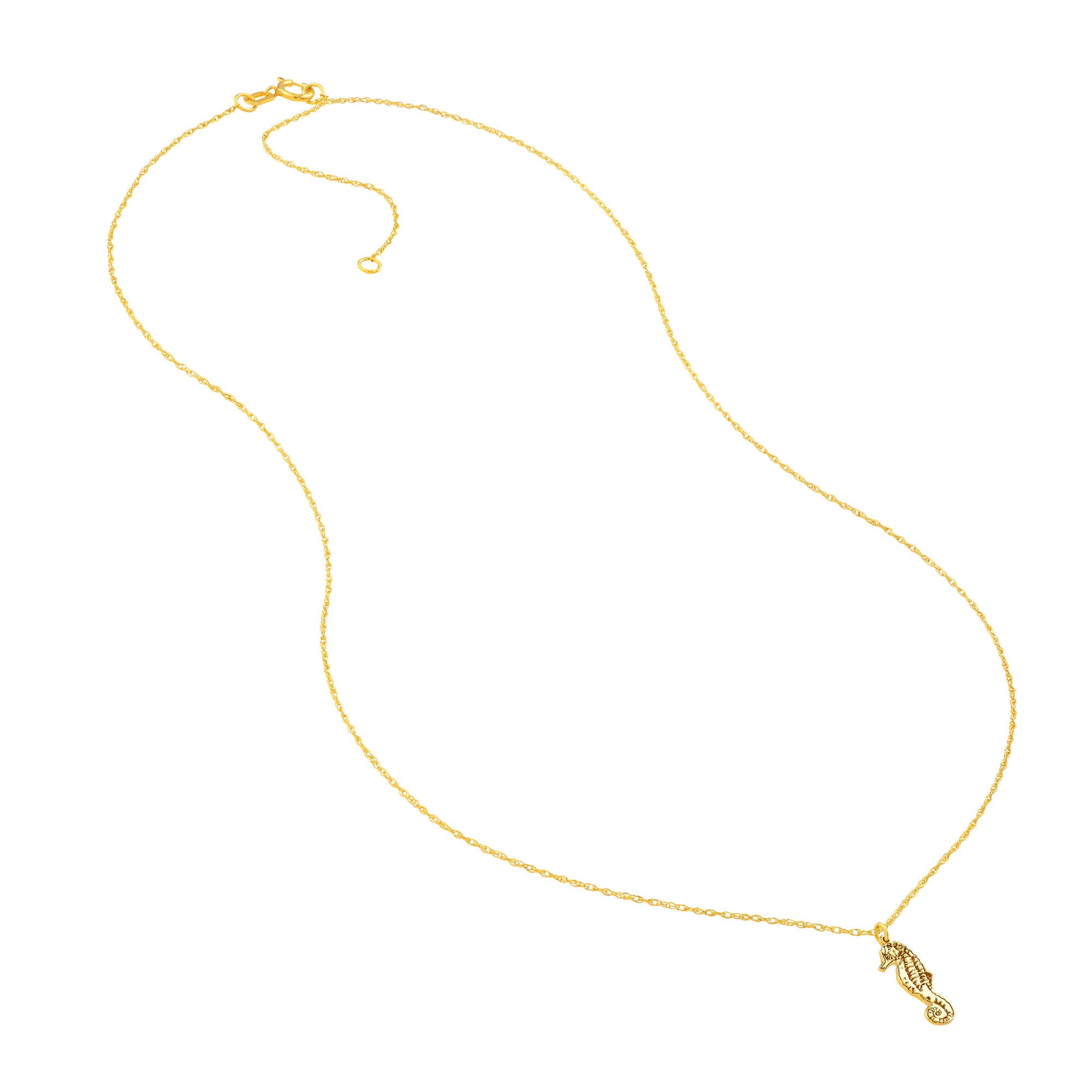 14k Yellow Gold So You Seahorse Pendant Necklace, 18"