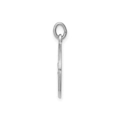 Sterling Silver Rhodium-plated Saint Christopher Pendant, 22x10mm