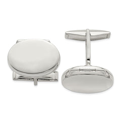 Sterling Silver Oval Locket Cufflinks fine designer jewelry for men and women
