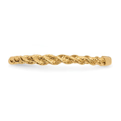 14k Yellow Gold High Polished Twisted Rope Band Ring fine designer jewelry for men and women