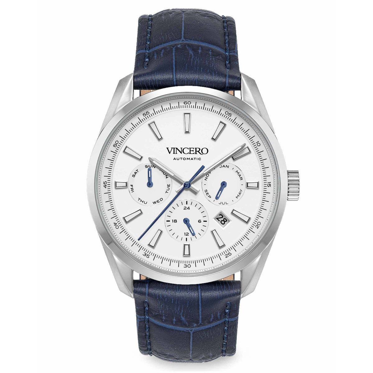 The Reserve Automatic - Blue/Silver fine designer jewelry for men and women