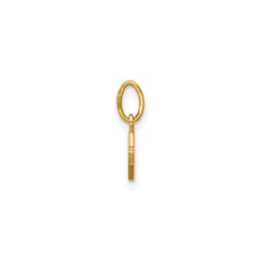 14K Yellow Gold Mother of Pearl Star Pendant,13x7mm