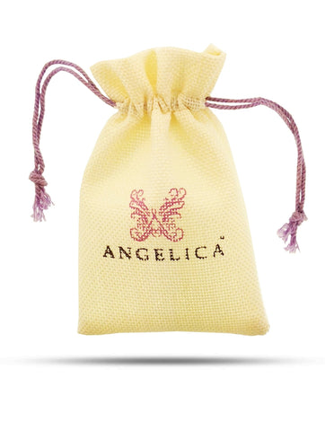 Angelica Stipple Finish Brass Right-Half Heart Sisters Bangle Bracelet, 7.25