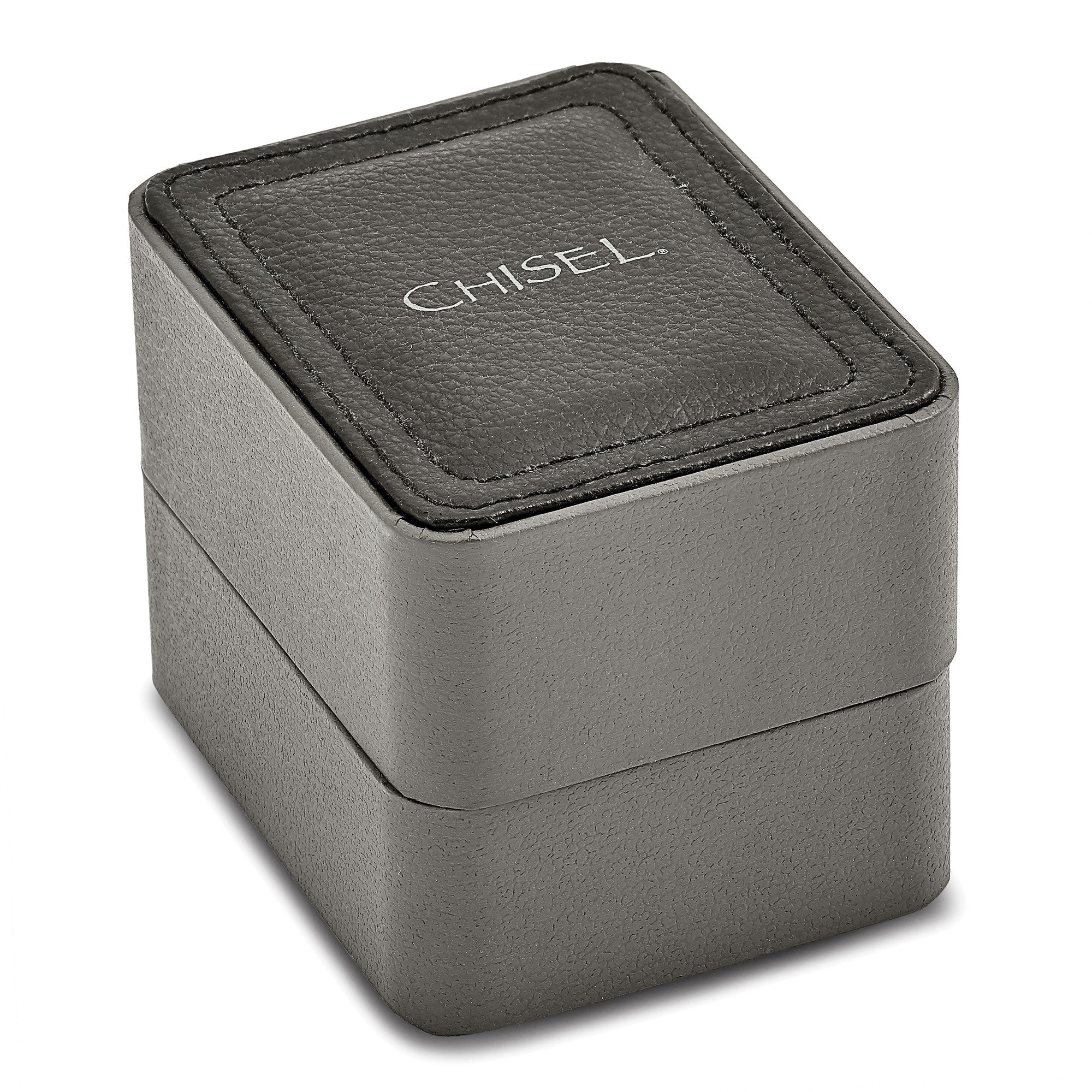 Chisel Mens Matte Black IP-plated Green Dial Watch