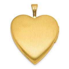 Gold - Plated Sterling Silver Heart Locket with Pink Rose Cameo, 20mm - JewelryAffairs