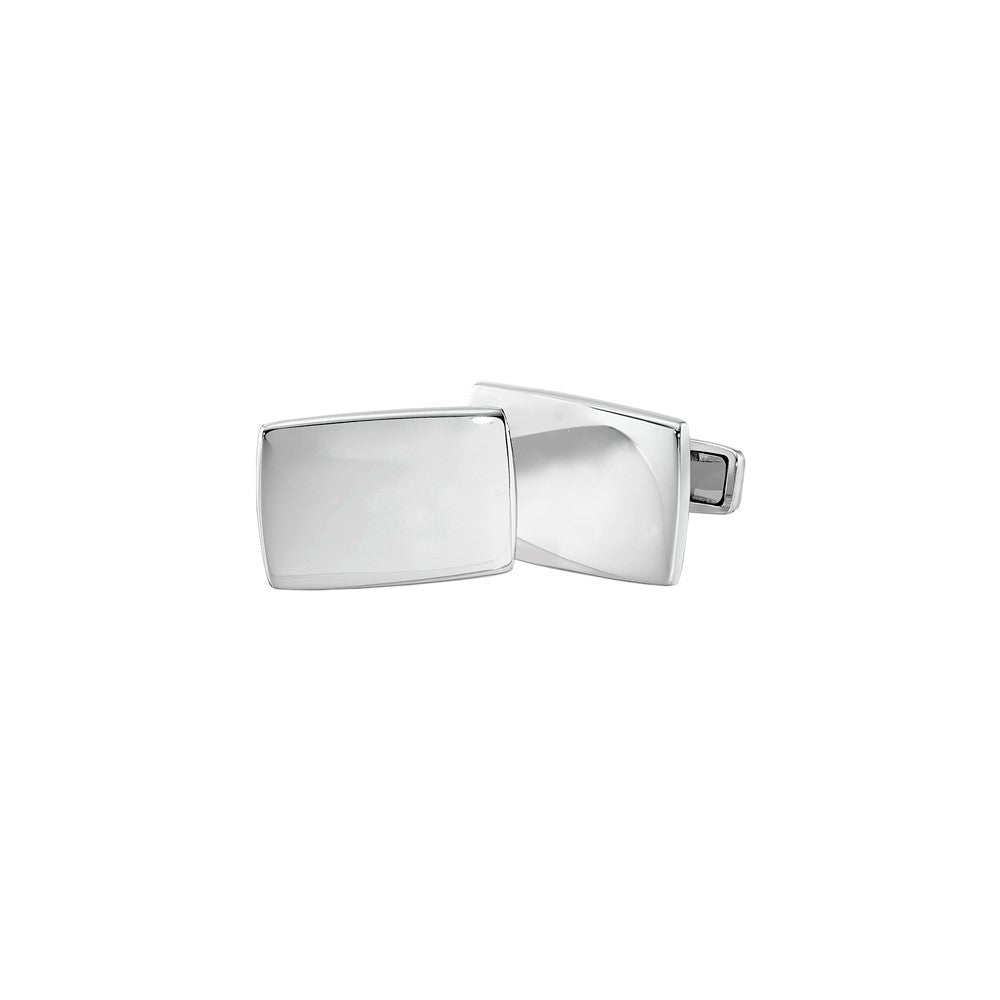 IBGoodman Stainless Steel Engravable Rectangular Cuff Links - JewelryAffairs