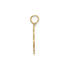 Jesus Cross and Heart Religious Pendant, 10K Yellow Gold, 17x14mm - JewelryAffairs