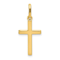 Jewelry Affairs 14k Yellow Gold Cross Religious Pendant, 30mm x 13mm - JewelryAffairs