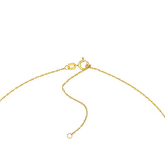 14k Yellow Gold Polished Puffy Ball Bead Slider Pendant Necklace