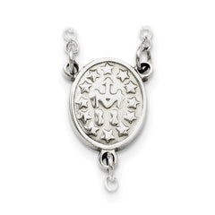 Jewelry Affairs Religious Rosary Necklace, Stainless Steel, 25 inch, 4mm Beaded Chain with Cross - JewelryAffairs