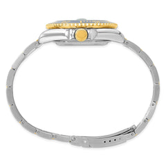 Mens Charles Hubert Two-tone Stainless Steel Blue Dial Watch