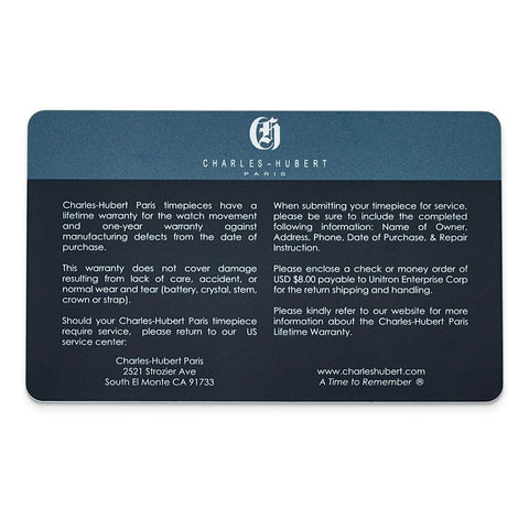 Mens Charles Hubert Two-tone Stainless Steel Silver-White Dial Watch