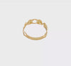14k Yellow High Polished Mom heart Design Ring, Size 6.5