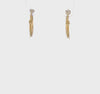14k Yellow Gold Heart Hoop Earrings, 9mm x 9mm, Small Dainty Design