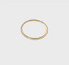 14k Gold 1.2mm Twisted Wire Pattern Stackable Band Ring