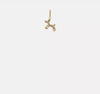 14K Yellow Gold 3D Balloon Puppy Pendant Charm, 15x11mm