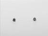 14k Real Gold .25ct Black Diamond Stud Earrings