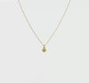 14K Yellow Gold Puffed Heart Pendant Necklace, 16.5 inches