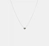 14k White Gold Polished Puffed Heart Pendant 16.5 inch Necklace